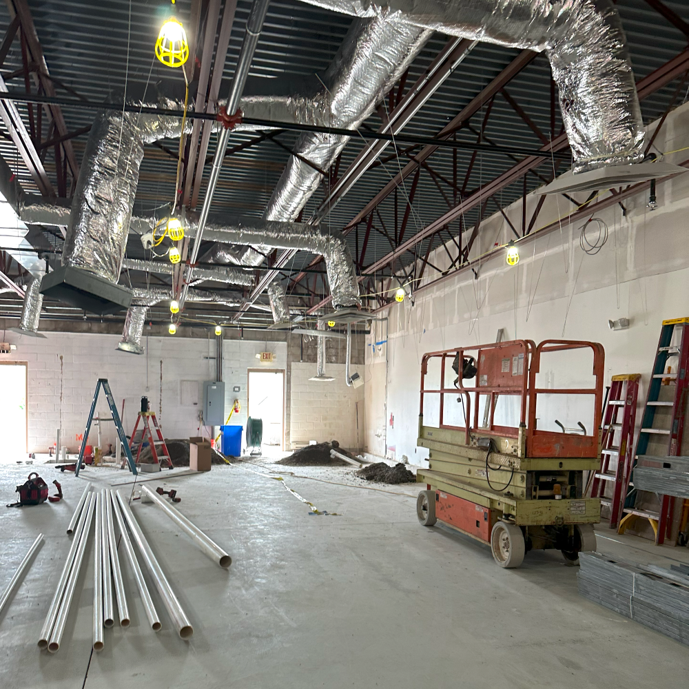 Construction at LCL Lakewood Branch