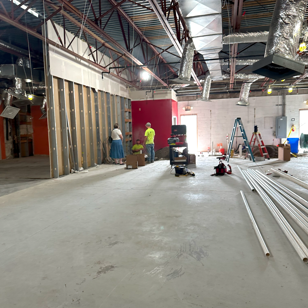 Construction at LCL Lakewood Branch